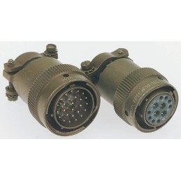 1 pcs - ITT Cannon Circular Connector, 32 Contacts, Cable Mount, Miniature Connector, Plug, Female, KPTC Series