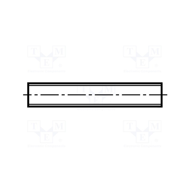 10 pcs : 1173286 - Threaded rod, M4, steel, zinc, DIN 975