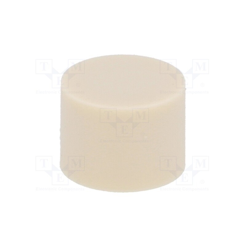 10 pcs : B32-1600 - Button, push-in, 7mm, -25÷70°C, round, ivory, Ø9.5mm