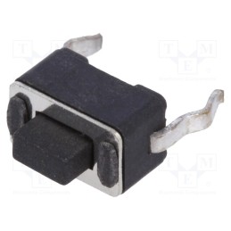 50 pcs : - Microswitch TACT, SPST-NO, Pos: 2, 0.05A/12VDC, THT, none, 1.8N