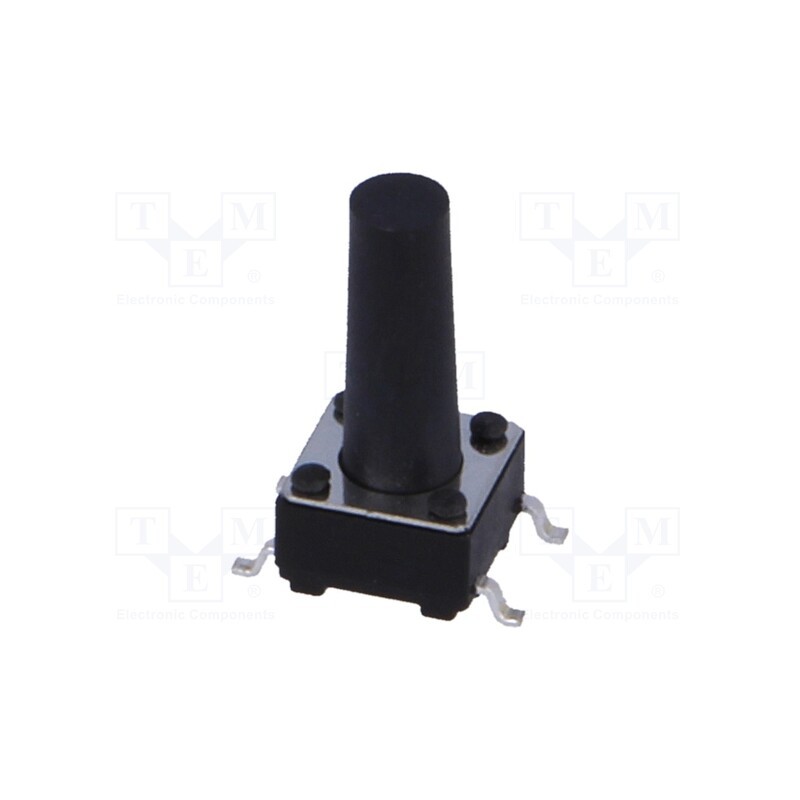 50 pcs : TACTM-613N-F - Microswitch TACT, SPST-NO, Pos: 2, 0.05A/12VDC, SMT, none, 1.6N