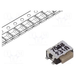 10 pcs : KMS231G LFS - Microswitch TACT, SPST-NO, Pos: 2, 0.05A/32VDC, angular,SMT, none