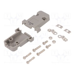 10 pcs : 8630CH09UNCLF - Enclosure: for D-Sub connectors, D-Sub 9pin,D-Sub HD 15pin