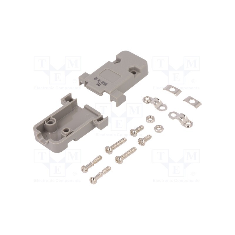 10 pcs : 8630CH09UNCLF - Enclosure: for D-Sub connectors, D-Sub 9pin,D-Sub HD 15pin