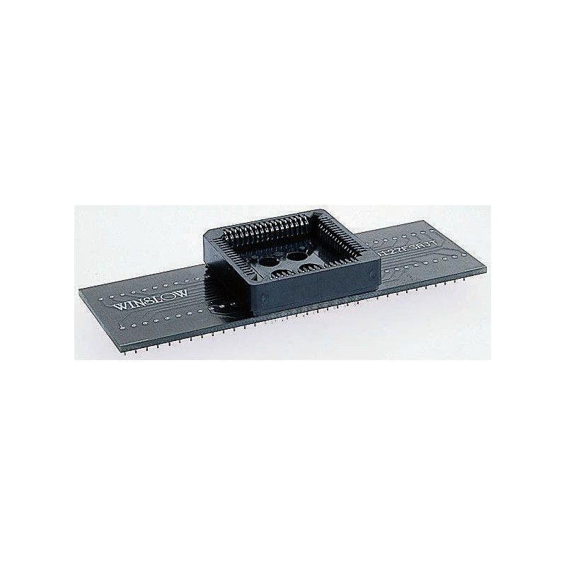 1 pcs - Winslow Straight Through Hole Mount 1.27 mm, 2.54 mm Pitch IC Socket Adapter, 20 Pin Female PLCC to 20 Pin Male DIP