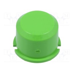 10 pcs : 1D02 - Button, round, green, Ø9.6mm, plastic, MEC1625006,MEC3FTH9