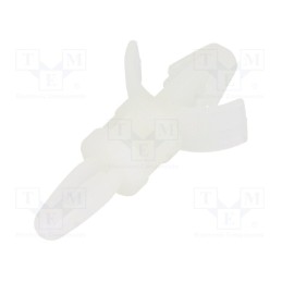 50 pcs : 8G813V40362 - PCB distance, polyamide, L: 7.9mm, snap fastener, natural