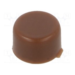 10 pcs : KA 3102 - Button, none, APE, Body: brown