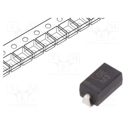 50 pcs : M3 - Diode: rectifying, SMD, 200V, 1A, SMAJ, Ufmax: 1.1V, Ifsm: 30A