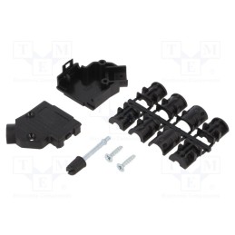 10 pcs : 8655PHRA0901LF - Angled 45°, Locking: screws, Application: D-Sub 9pin