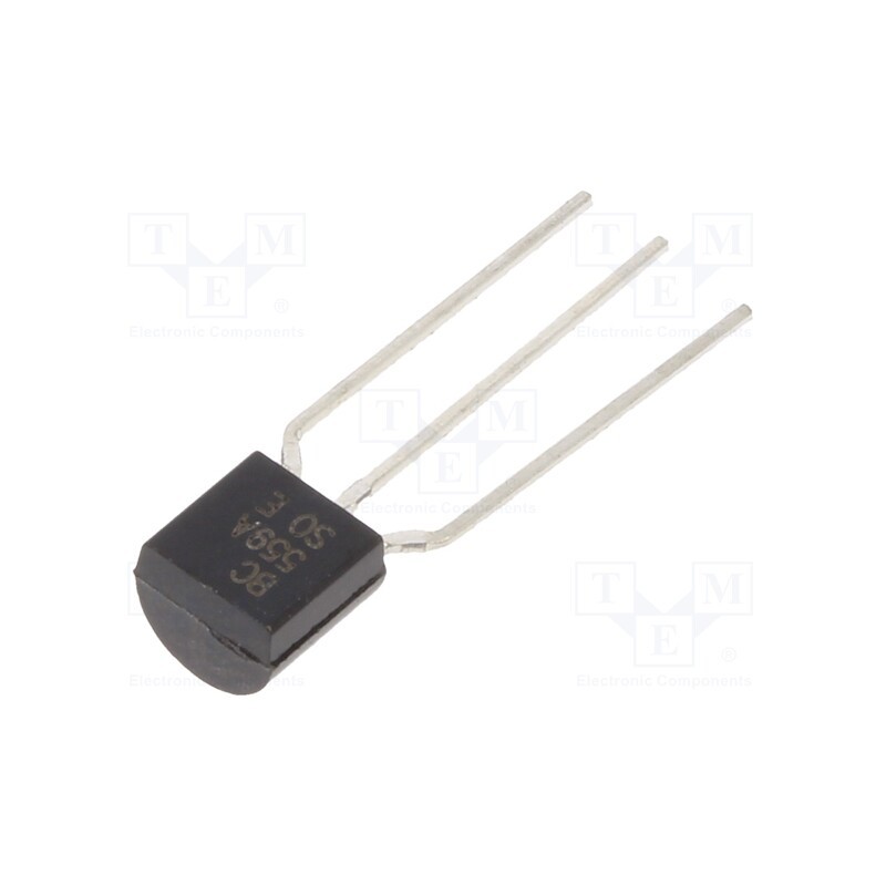 10 pcs : BC559A - Transistor: PNP, bipolar, 30V, 0.1A, 500mW, TO92