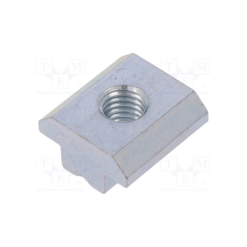 10 pcs : 96038 - Nut, for profiles, Width of the groove: 10mm, steel, zinc, T-slot