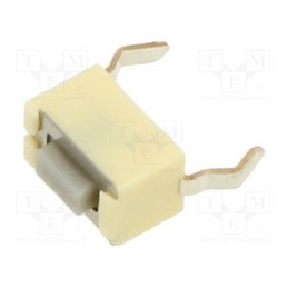 10 pcs : EVQPE404Q - Microswitch TACT, SPST, Pos: 2, 0.05A/12VDC, THT, none, OFF-(ON)