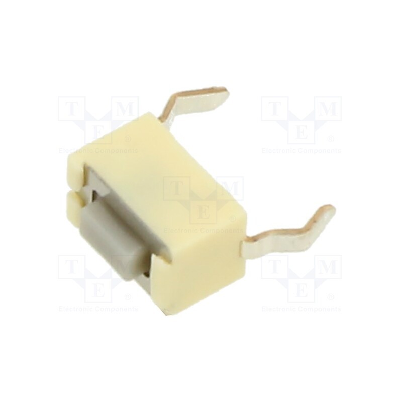 10 pcs : EVQPE404Q - Microswitch TACT, SPST, Pos: 2, 0.05A/12VDC, THT, none, OFF-(ON)