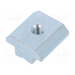 10 pcs : 96035 - Nut, for profiles, Width of the groove: 10mm, steel, zinc, T-slot