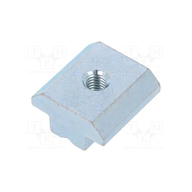10 pcs : 96035 - Nut, for profiles, Width of the groove: 10mm, steel, zinc, T-slot