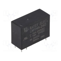 10 pcs : LM1HA-24D - Relay: electromagnetic, SPST-NO, Ucoil: 24VDC, Icontacts max: 16A