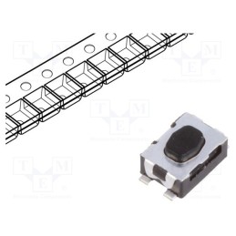 10 pcs : KMR211G LFS - Microswitch TACT, SPST-NO, Pos: 2, 0.05A/32VDC, SMT, none, 1.2N