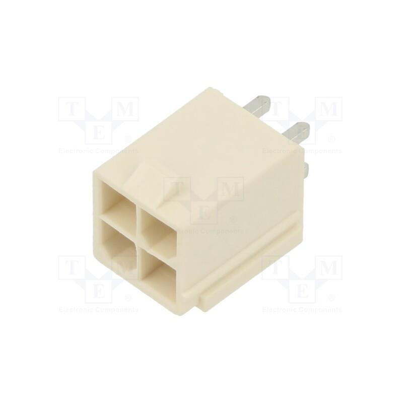 5 pcs : 874270442 - Socket, wire-board, male, Mini-Fit Jr, 4.2mm, PIN: 4, THT, 13A