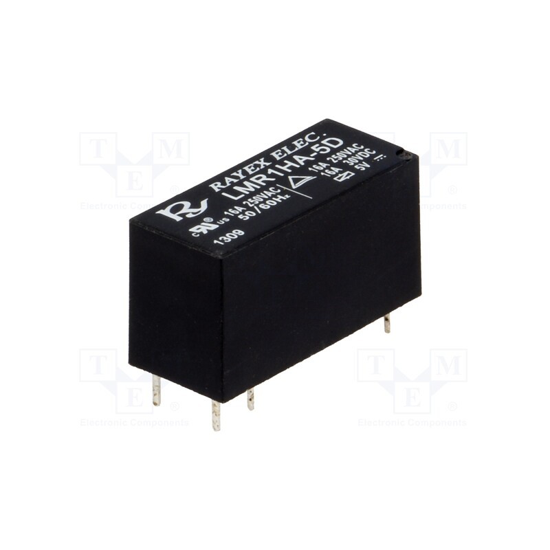 10 pcs : LMR1HA-5D - Relay: electromagnetic, SPST-NO, Ucoil: 5VDC, 16A, 16A/250VAC, PCB
