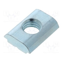 10 pcs : 96168 - Nut, for profiles, Width of the groove: 10mm, steel, zinc, T-slot
