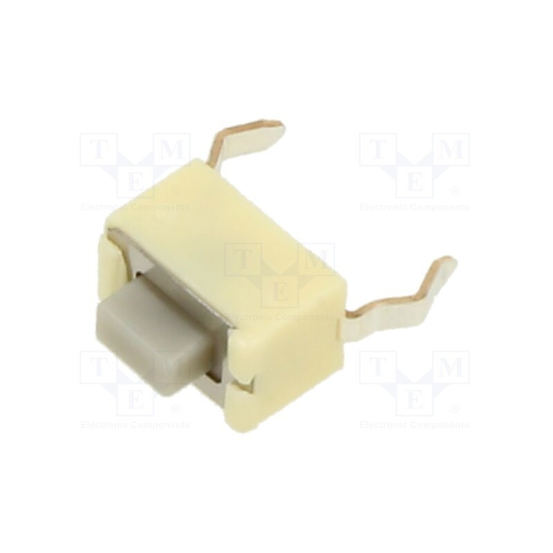 10 pcs : EVQPE405Q - Microswitch TACT, SPST, Pos: 2, 0.05A/12VDC, THT, none, OFF-(ON)