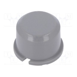 10 pcs : 1D03 - Button, round, grey, Ø9.6mm, plastic, MEC1625006,MEC3FTH9