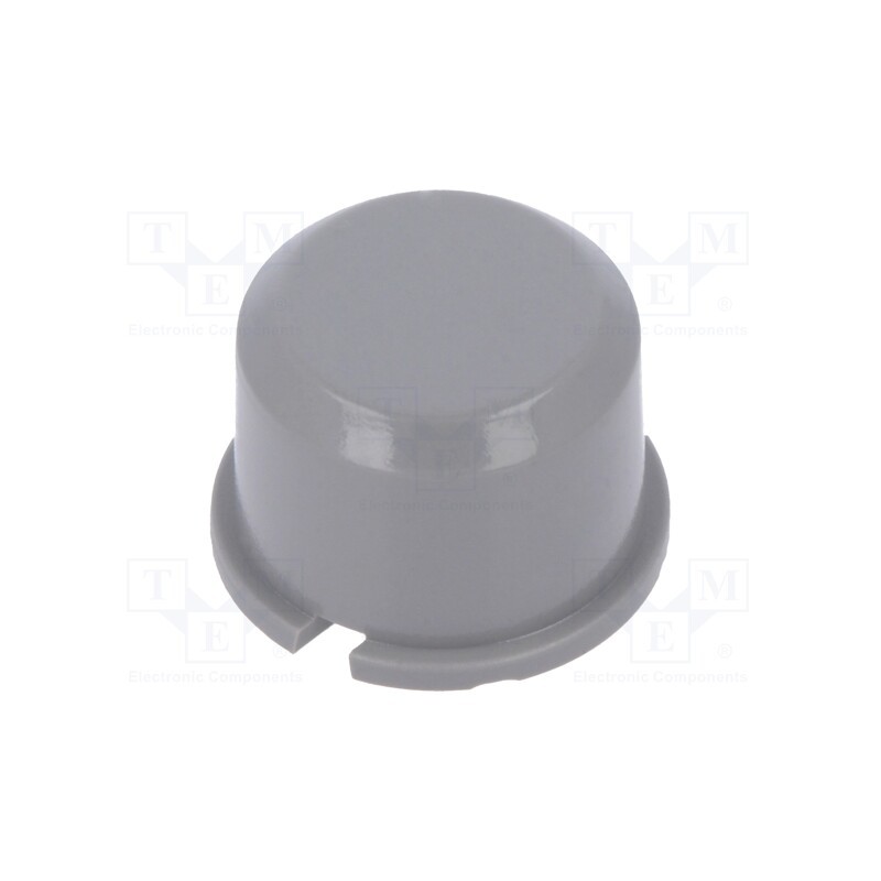 10 pcs : 1D03 - Button, round, grey, Ø9.6mm, plastic, MEC1625006,MEC3FTH9