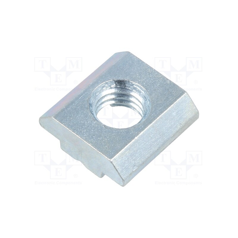 10 pcs : 96018 - Nut, for profiles, Width of the groove: 8mm, steel, zinc, T-slot