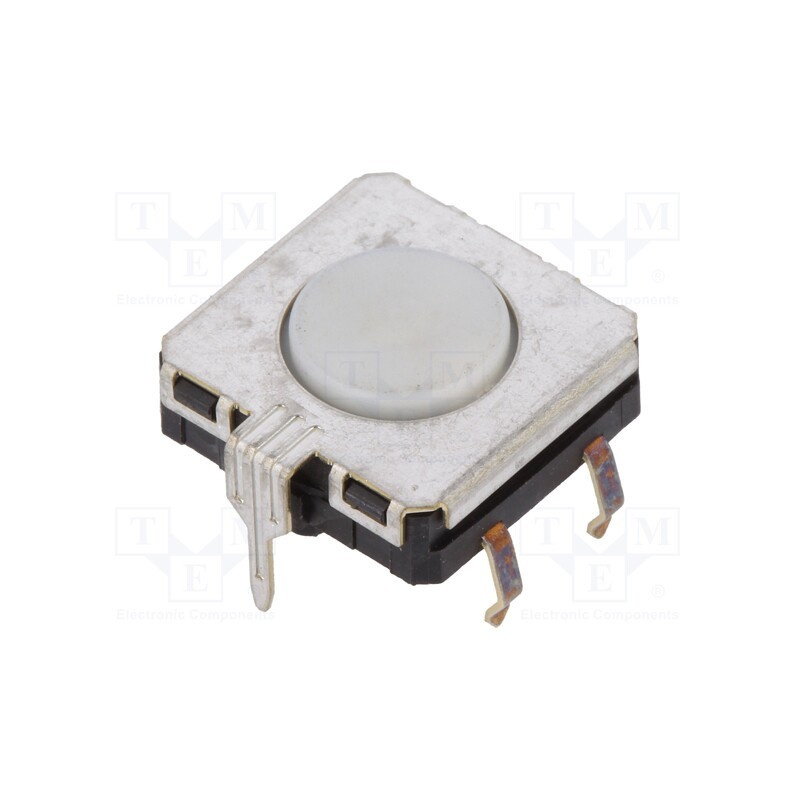 10 pcs : B3W-4100 - Microswitch TACT, SPST-NO, Pos: 2, 0.05A/24VDC, THT, none, 1.96N