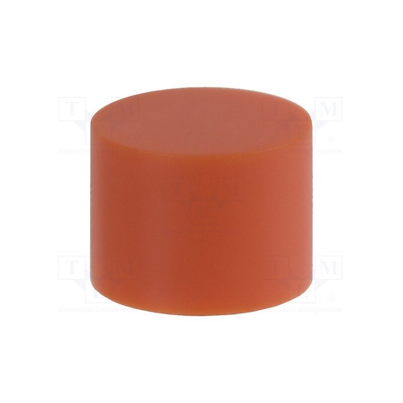 10 pcs : B32-1620 - Button, push-in, 7mm, -25÷70°C, round, orange, Ø9.5mm