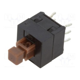 10 pcs : TL2202EEYB - Switch: push-button, Pos: 2, DPDT, 0.1A/30VDC, ON-ON, Leads: for PCB