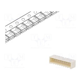 10 pcs : 874381043 - Socket, wire-board, male, Pico-SPOX, 1.5mm, PIN: 10, SMT, on PCBs