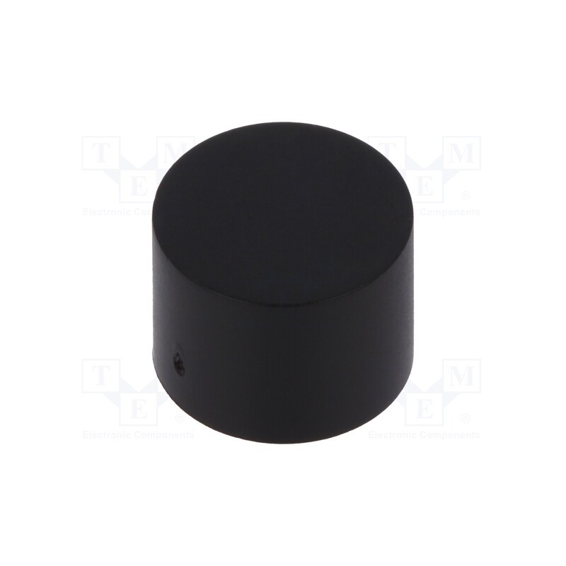 10 pcs : B32-1610 - Button, push-in, 7mm, -25÷70°C, round, black, Ø9.5mm