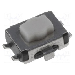 10 pcs : TS47-25MV160 - Microswitch TACT, SPST-NO, Pos: 2, 0.05A/12VDC, SMT, none, 1.6N