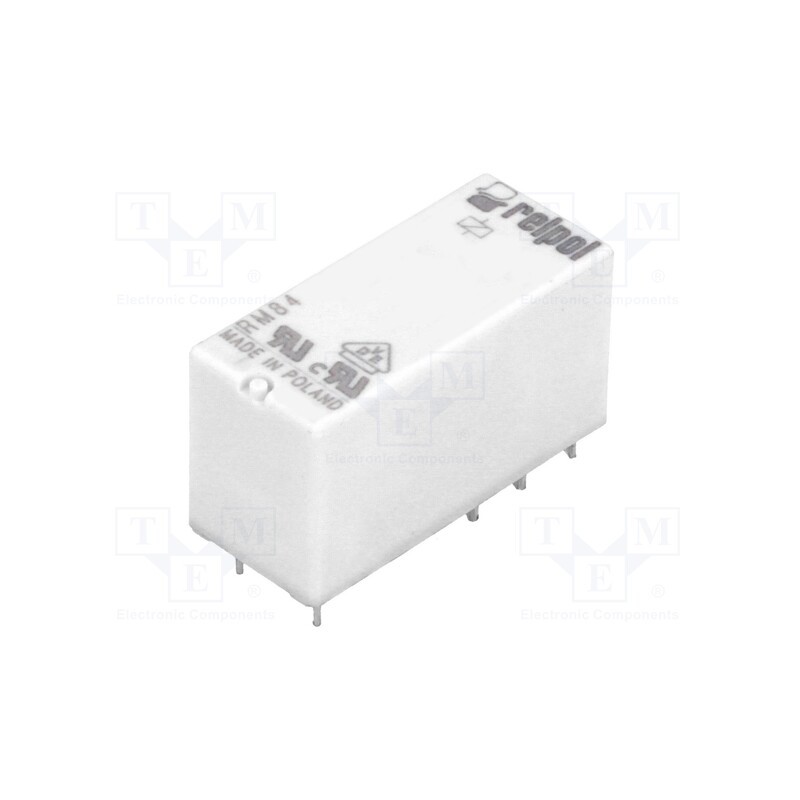 10 pcs : RM84-3012-35-1024 - Relay: electromagnetic, DPDT, Ucoil: 24VDC, 8A, 8A/250VAC, 8A/24VDC