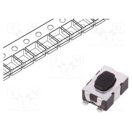 10 pcs : KMR241G LFS - Microswitch TACT, SPST-NO, Pos: 2, 0.05A/32VDC, SMT, none, 4N, 1.9mm