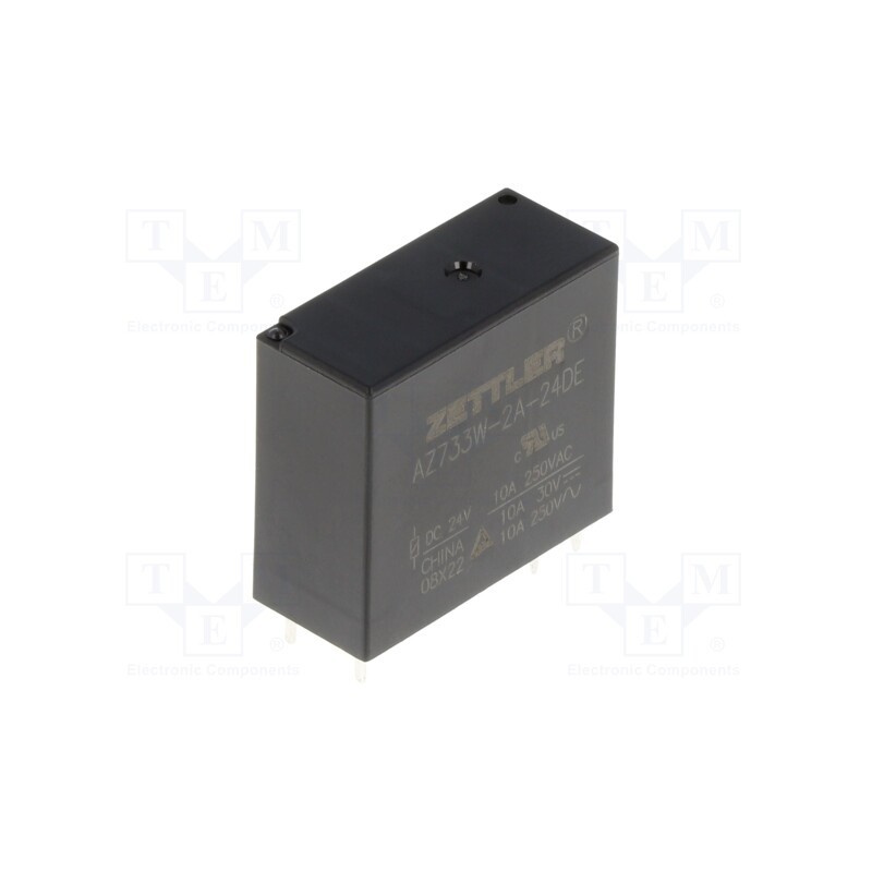 10 pcs : AZ733W-2A-24DE - Relay: electromagnetic, DPST-NO, Ucoil: 24VDC, 12A, 12A/277VAC