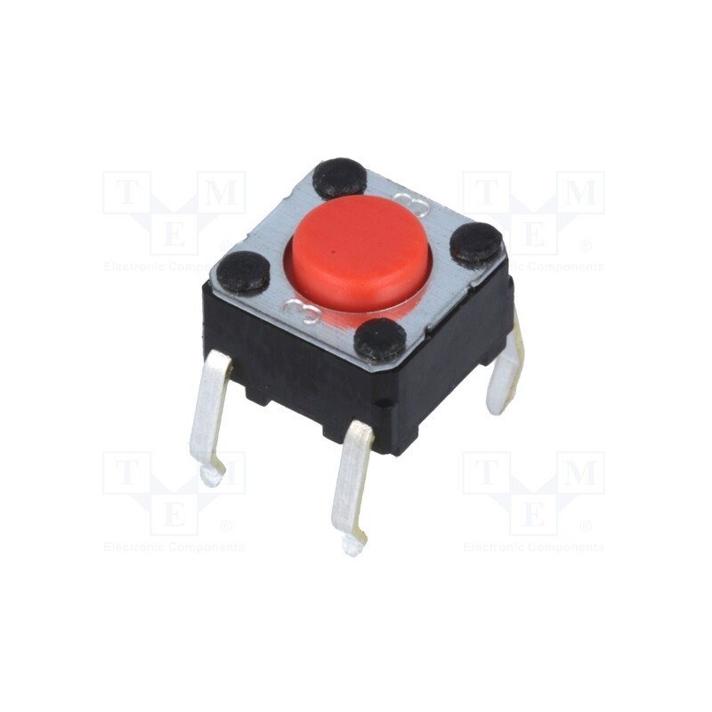 10 pcs : B3F-1006 - Microswitch TACT, SPST-NO, Pos: 2, 0.05A/24VDC, THT, none, 4.9N