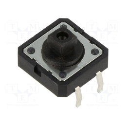 10 pcs : PTS125SJK73-2 LFS - Microswitch TACT, SPST-NO, Pos: 2, 0.05A/12VDC, THT, none, 2.6N
