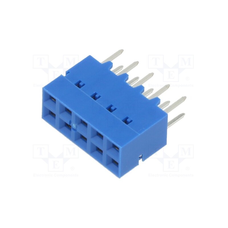 10 pcs : 87606-305LF - Socket, PCB to PCB, Dubox®, female, PIN: 10, straight, 2.54mm, THT