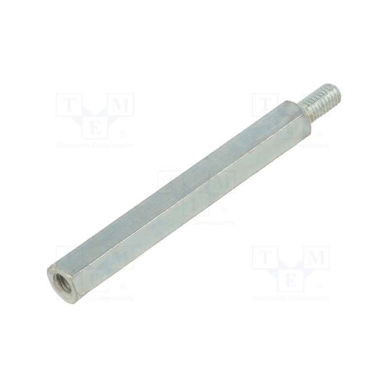 10 pcs : QSMS060M5 - Screwed spacer sleeve, 60mm, Int.thread: M5, Ext.thread: M5