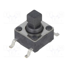 10 pcs : TL3301TF160QG - Microswitch TACT, SPST-NO, Pos: 2, 0.05A/12VDC, SMT, none, 1.57N