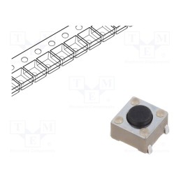 10 pcs : TL3301NF160QJ - Microswitch TACT, SPST-NO, Pos: 2, 0.05A/12VDC, SMT, none, 1.57N