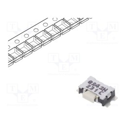 10 pcs : KSS231G LFS - Microswitch TACT, SPST-NO, Pos: 2, 0.05A/32VDC, SMT, none, 2.5N