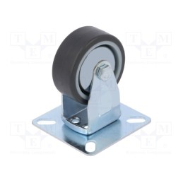 10 pcs : FDPE 0501 1001 - Transport wheel, Ø: 50mm, W: 20mm, H: 68mm, rigid, 40kg