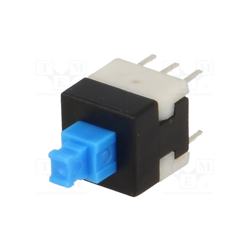 10 pcs : BS-800-L - Microswitch TACT, DPDT, Pos: 2, 0.1A/30VDC, THT, none, 1.6N, 8x8mm