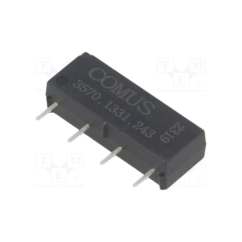 10 pcs : 3570.1331.243 - Relay: reed switch, SPST-NO, Ucoil: 24VDC, 500mA, max.150VDC, 10W