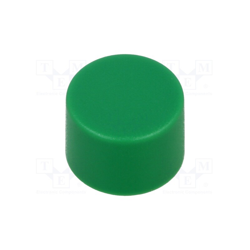 10 pcs : 862.8105 - Button, 11.5mm, green, SMS