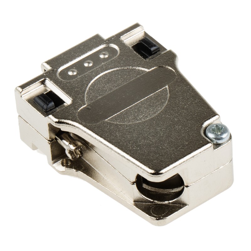 1 pcs - Phoenix Contact DSSC Series Die Cast Zinc Right Angle D Sub Backshell, 9 Way, Strain Relief